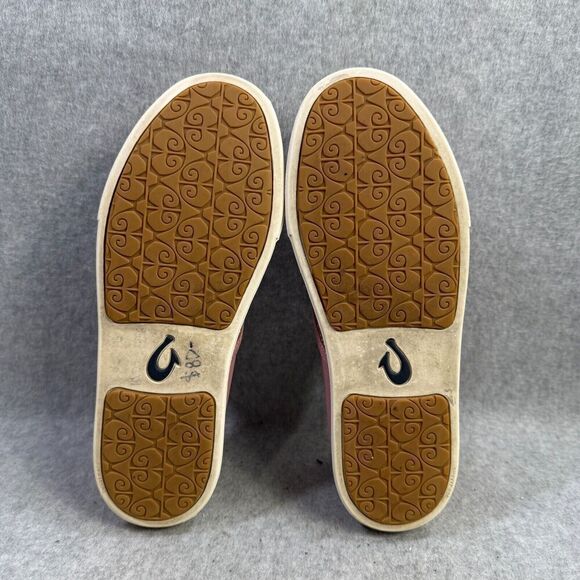 Olukai Womens Shoes Size 8.5 Pehuea Pink Slip On Low Top Comfort Casual Sneakers - Picture 8 of 9